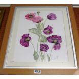 Janet P? - a modern watercolour poppies