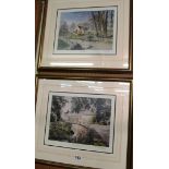 Alan Ingham limited edition print 'Springtime' 171/500 and 'Country Haven' 46/500