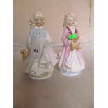 Two Doulton figures limited edition for NSPCC Faith HN 3082 and Hope HN 3061