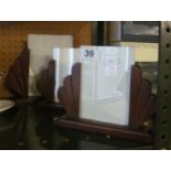 Three Art Deco style photo frames