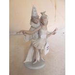 A Lladro figure Carnival dancing couple 4882