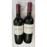 Two Jacobs Creek red wine