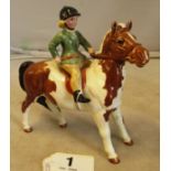 A Beswick girl on horse