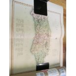 A map print 'A New Map of the County of Sussex Divided into Rapes and Hundreds' printed for C.
