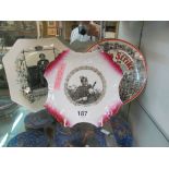 A Victorian Maori commemorative plate Mohi-Ti Rongomau, Miners strike plate and Disraeli