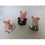 Three Wade NatWest pigs