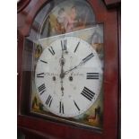 A 19th Century mahogany Longcase clock painted dial