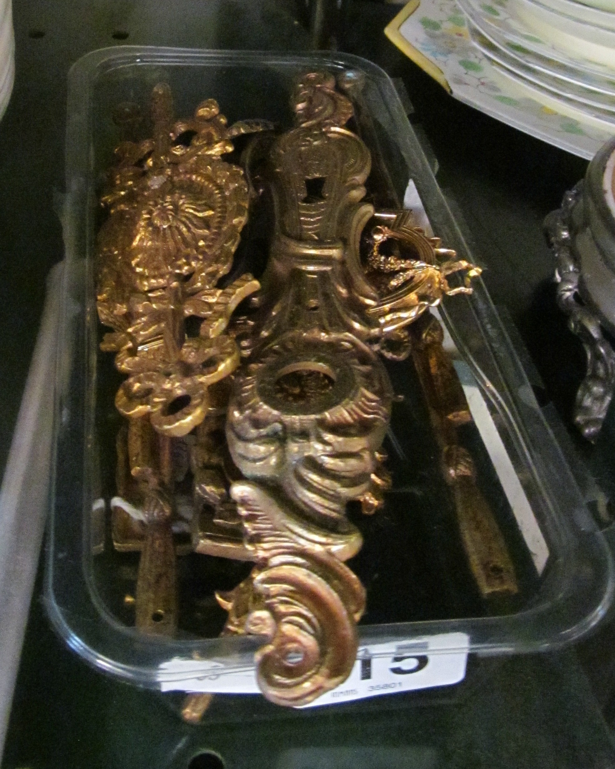 Various gilt furniture mounts