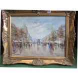 M J Rundell - oil French scene