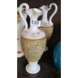 A pair of Royal Doulton chine ware jugs