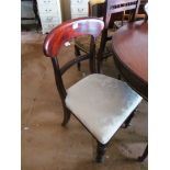 A set of four 19th Century mahogany chairs