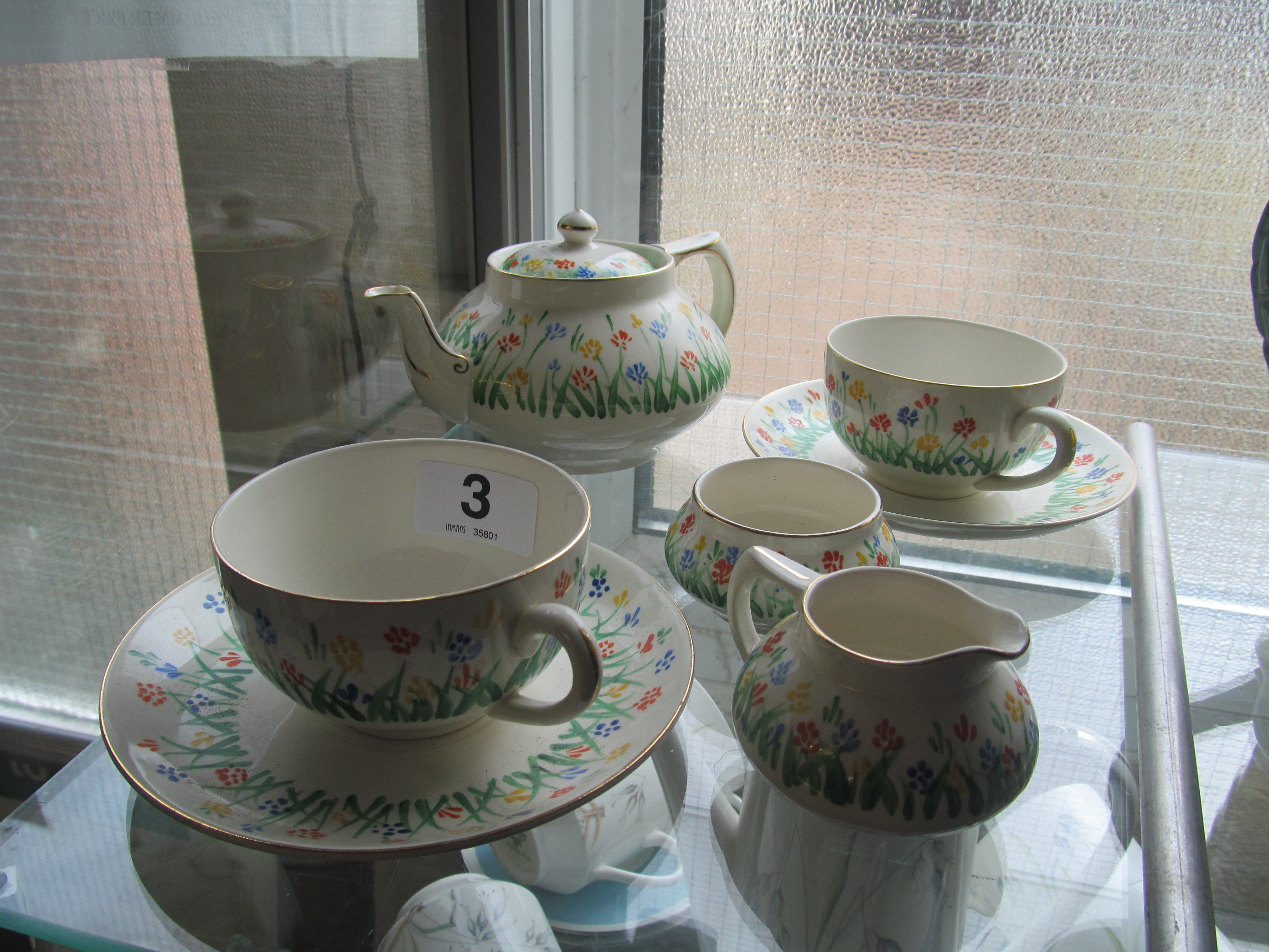 A Crown Ducal batchelor's teaset - Image 2 of 2