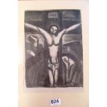 After George Rouault - print Crucifixion
