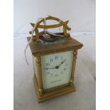 A brass carriage clock Bruford & Sons