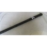 A snooker cue in metal case