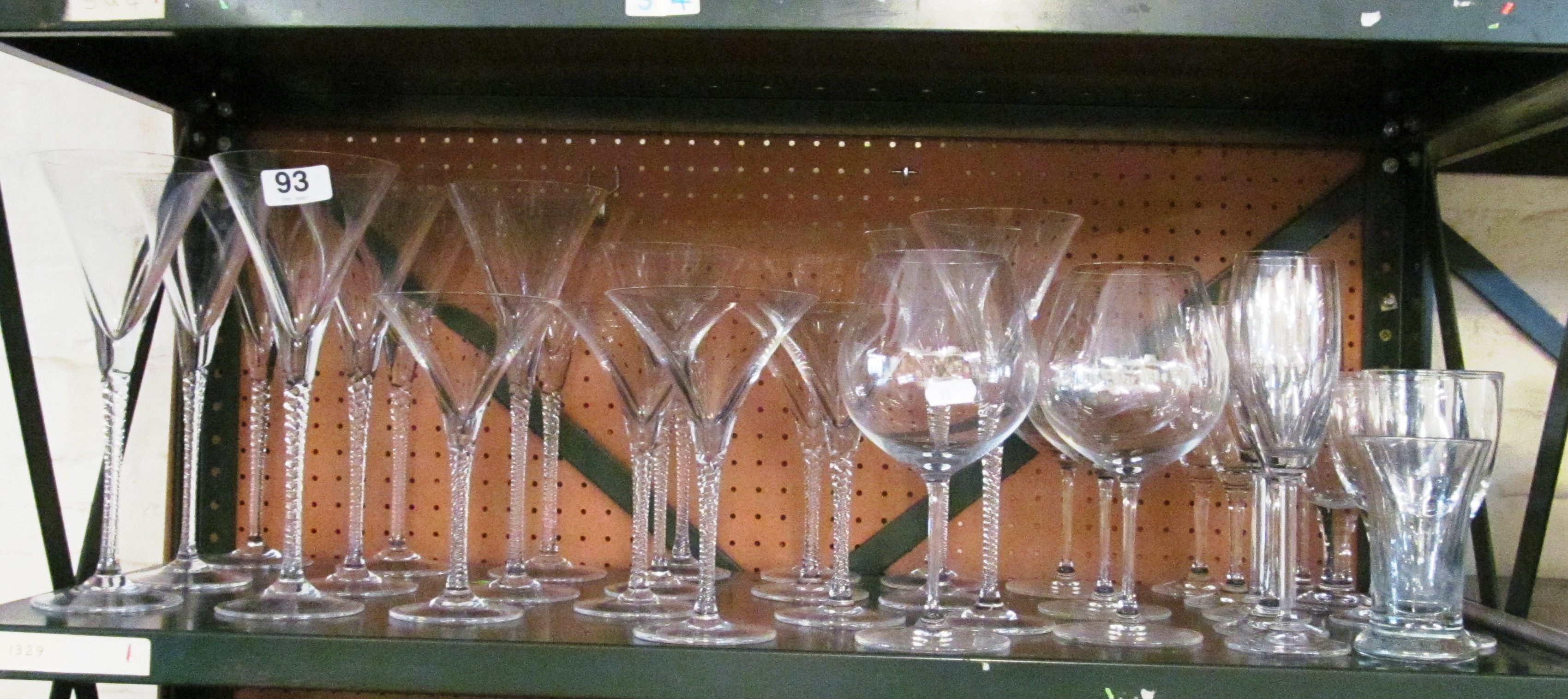 Various tall glasses