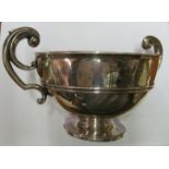 A silver two handled Scottish bowl