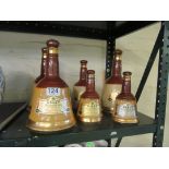Six Bell's Whisky decanters
