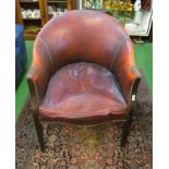 A leather bow office chair