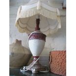 A pair of urn shaped table lamps classical design
