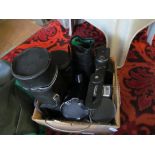 A Zenit camera, Pentax camera, lenses and accessories