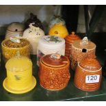 Various honey pots