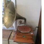 A table top gramophone