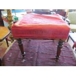 A 19th Century mahogany stool