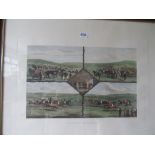 A print Racing Incidents engraved E.G. Hester
