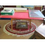 A retro kitchen red Formica table