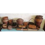 Various wicker items