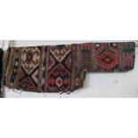 Five Persian pieces of carpet/cushion covers