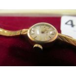 A 9ct gold Longines ladies watch (i.c)