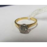 An 18ct gold diamond ring