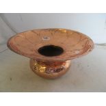 A copper bowl