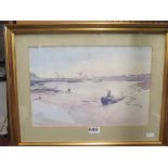 STEPHEN WILD - watercolour 'Chatham Reach', signed and dated 1984