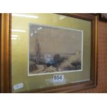 Three Grand Tour watercolours from Edward Joshua Cooper who travelled with his own artist Rossi.