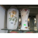A Kaiser vase and a Royal Albert Old Country Roses vase