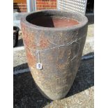 A larger cone shape garden pot