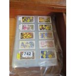 Eleven part sets of cigarette cards