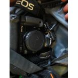 A Cannon 400D digital camera, lenses and accessories, Cannon EOS 1200D camera, Olympus AZ-300