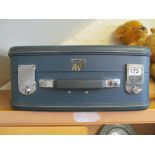 A Revelation 1970s blue suitcase with internal hangers