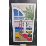 a serigraph ‘Pool House in Palm Beach’ and chicago