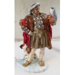 A set of Royal Doulton limited edition figures Henry VIII 381/9500, Anne of Cleves 369/9500, Jane