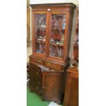 A mahogany bookcase