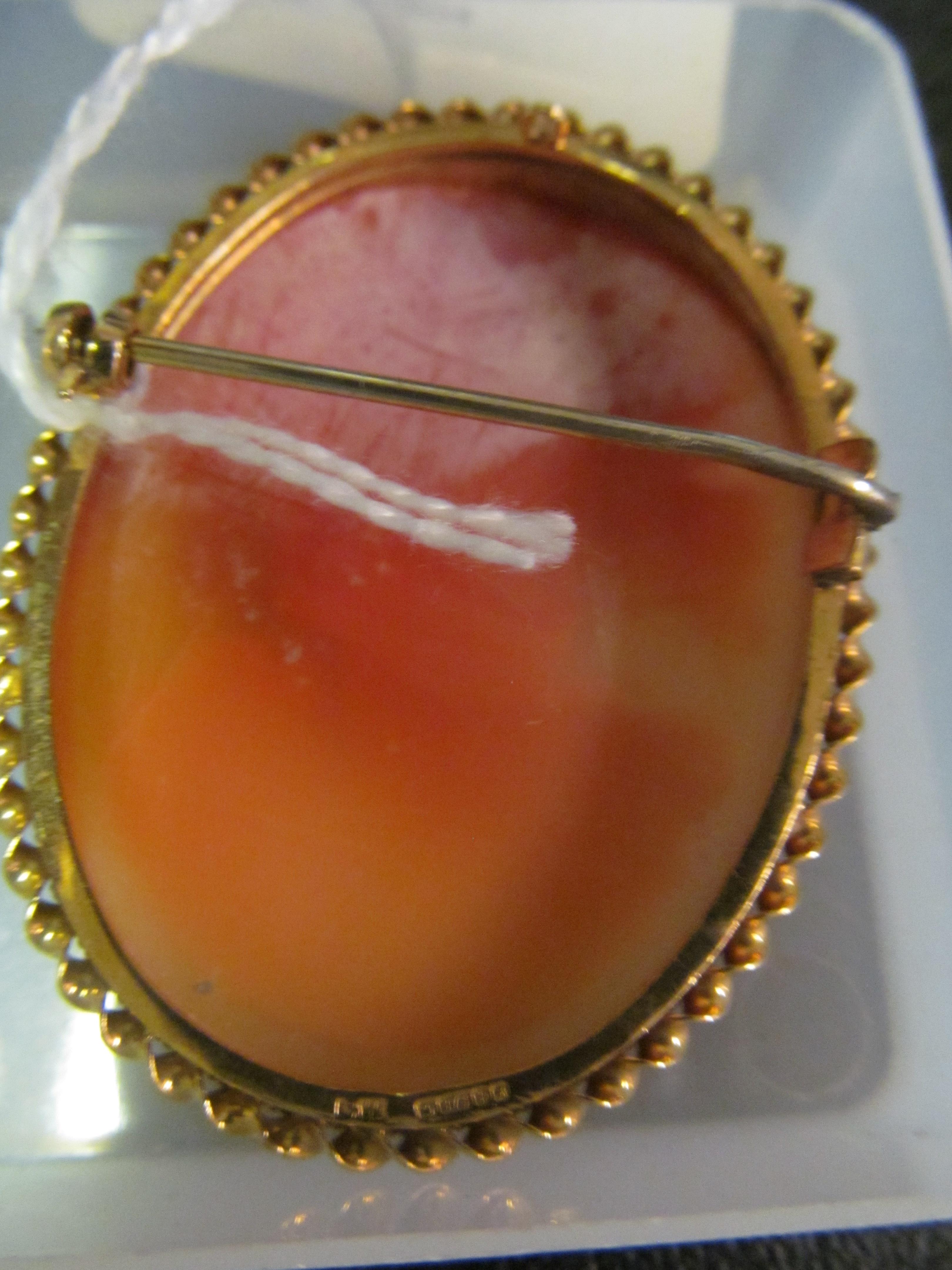 A 9ct gold Cameo - Image 2 of 2