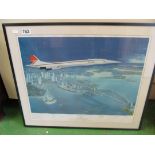 Richard S Jackson - a signed limited edition print 'The Record Breaker' London - Sydney Concorde