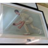 A set of six Spy prints Cricketers