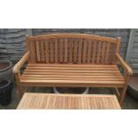 A 5ft teak classic garden bench