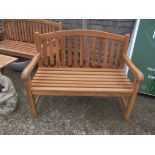 A 4ft teak classic garden bench